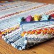 Tribal Contemporary Denim Cotton Carpet | 5x3 ft Supply