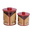 Fat Santa Claus Canisters | Set of 2 Hot on Sale