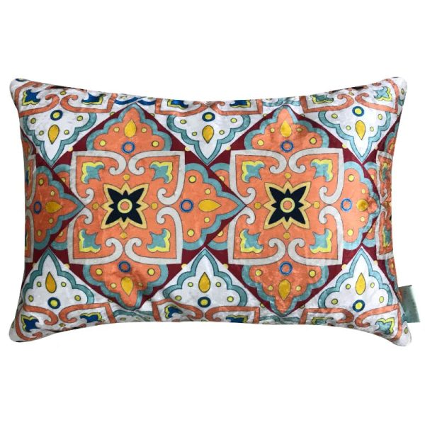 Marrakech Multicolor Velvet Cushion Cover | 12 x 18 inches , 12 x 20 inches Cheap