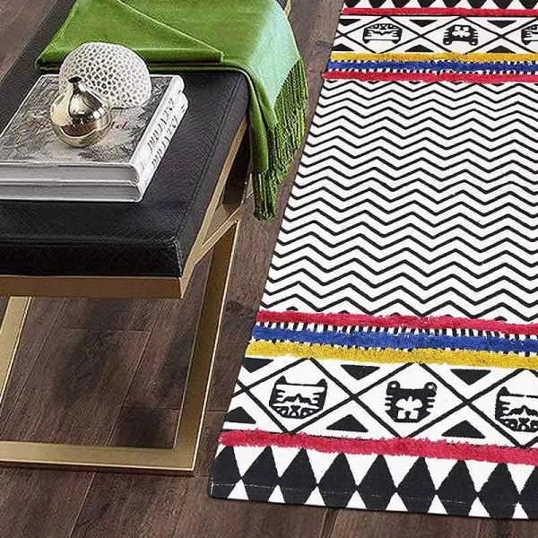 Printed Handmade Cotton Carpets | 5X2 ft Online Sale