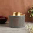 Grey Gold Modern Decorative Lantern Candle Holder Cheap