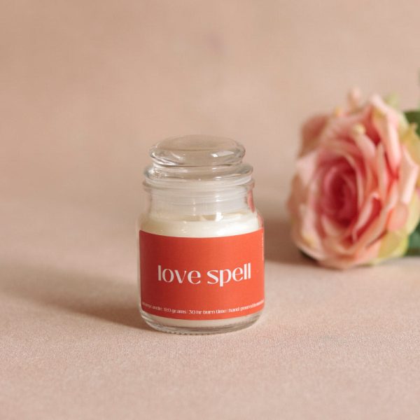 Love Spell Scented Jar Candle | Single | 5.8 x 8.4 cm   2.3 x 3.3 inches Sale