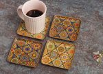 Vintage Decorative Elements Coasters  | Set Of 4 Online now