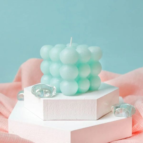 Cherry Blossom Bubble Candle | Single, Set of 2, Set of 4 | 7.6 x 7.6 x 5.1 cm   3 x 3 x 2 inches Sale