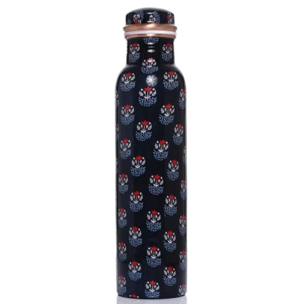 Tribal Print Copper Bottle | 3 x 3 x 11 inches Cheap