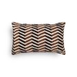 Hand Embroidered Brown Lahar Linen Cushion Cover | 12 x 12 inches , 16 x 16 inches , 12 x 20 inches Hot on Sale