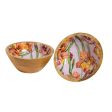 Glady Harmony Wooden Snack Dip Bowls | Set Of 2 Online now