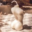 Female Torso Candle | 3.81 x 3.81 x 8.89 cm   2 x 2 x 3.5 inches on Sale