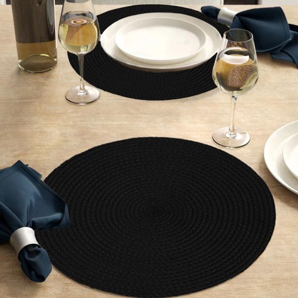 Polyester Round Placemats | 15 Inches Supply