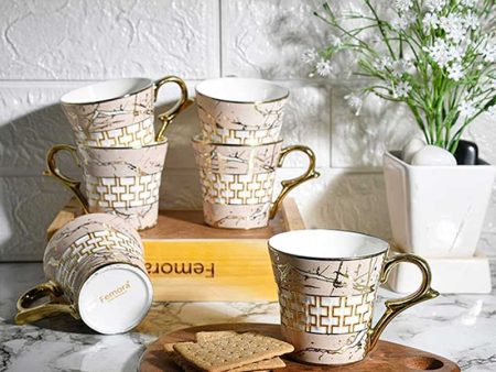 Indian Ceramic Fine Tea Cups | 155 ML | Set of  6 Supply