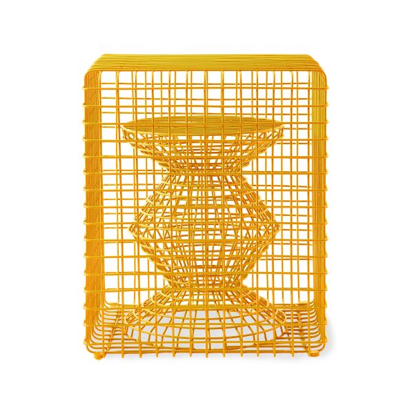 Zig Zag Wire Stool For Discount