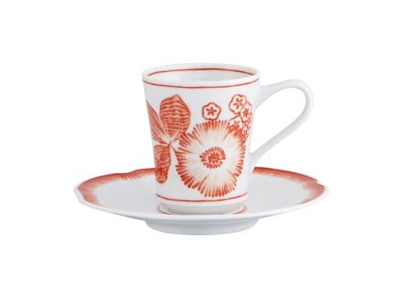 Coralina Coffee Cup & Saucer Online now