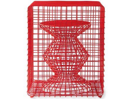 Zig Zag Wire Stool For Discount