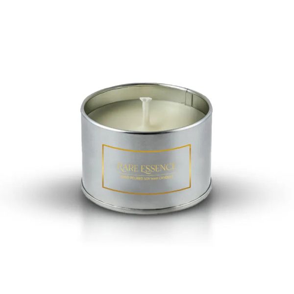 Tin Jar Scented Candle with Jar | Multiple Fragrance | Single | 8.1 x 5.6 cm   3.2 x 2.2 inches Supply