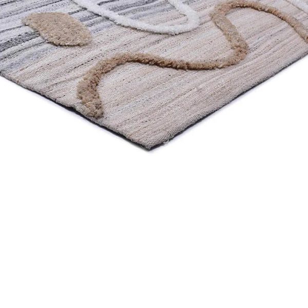 Grey Natalia Polyethylene Carpet | 4 x 6 ft Online Sale