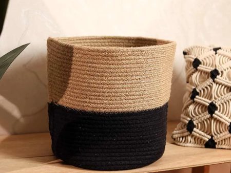 Jute Basket | Black Bottom Online now