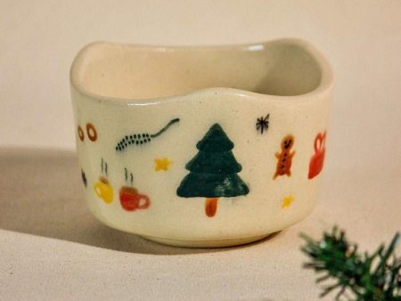 Christmas Dessert Ceramic Bowl | 4 x 3 inches For Cheap