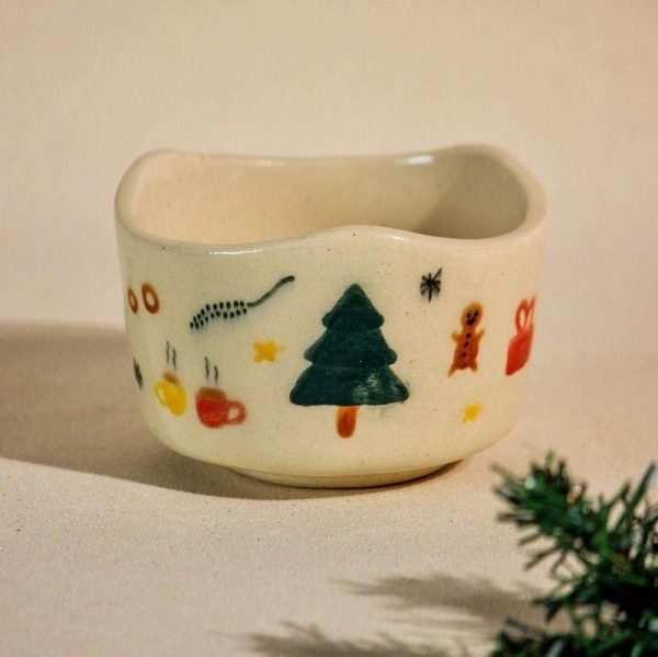 Christmas Dessert Ceramic Bowl | 4 x 3 inches For Cheap