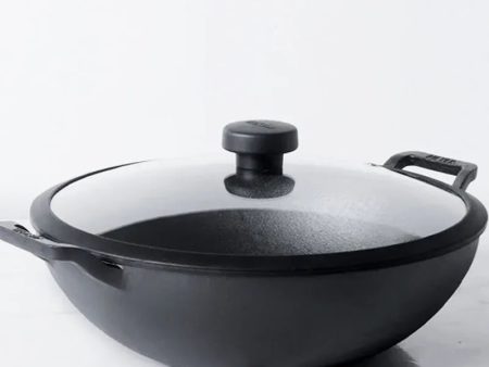 Meyer Black Cast Iron Kadai With Glass Lid | Safe For All Cooktops | 1.15 ltr , 2 ltr , 3 ltr , 4.5 ltr Fashion