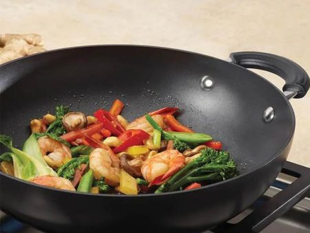 Meyer Circulon Origins Aluminium Kadai Wok With Lid | Safe For All Cooktops | 4Ltr on Sale