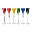 New Year Firework Mixed Flute Glass (Set of 6) Hot on Sale