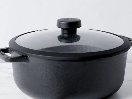 Meyer Dutch Cast Iron Oven Sauteuse With Glass Lid | Safe For All Cooktops | 2.8 ltr , 4.6 ltr , 5.2 ltr Sale