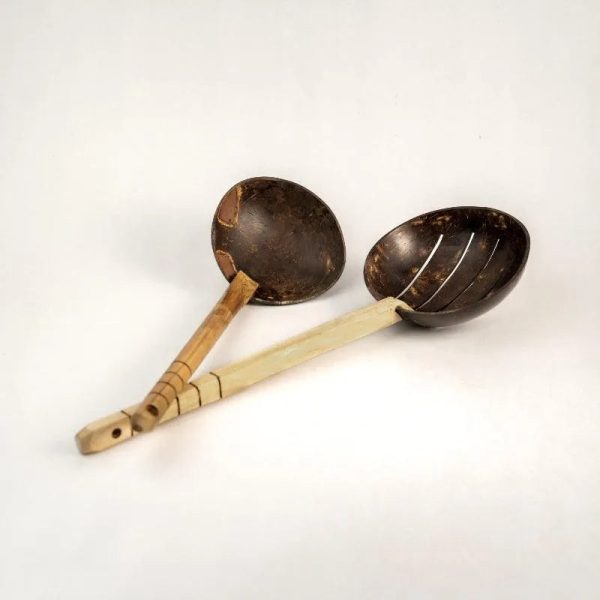 Coconut Shell Cooking Set  | Set Of 2 Online Hot Sale