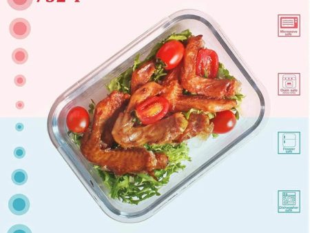 Borosilicate Glass Rectangle Food Storage Container | 2.2L Online