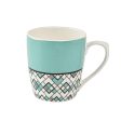 Seamless Square Pattern Fine Bone China Tea Cups | 160ML | Set of 6 Cheap