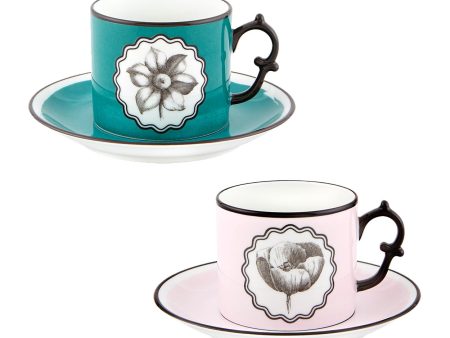 Herbariae Tea Cup & Saucer (Set of 2) Discount