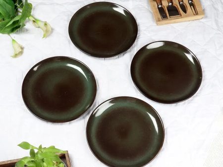 Bottle Green Dinner Plates | Green | Set of 4 Fashion