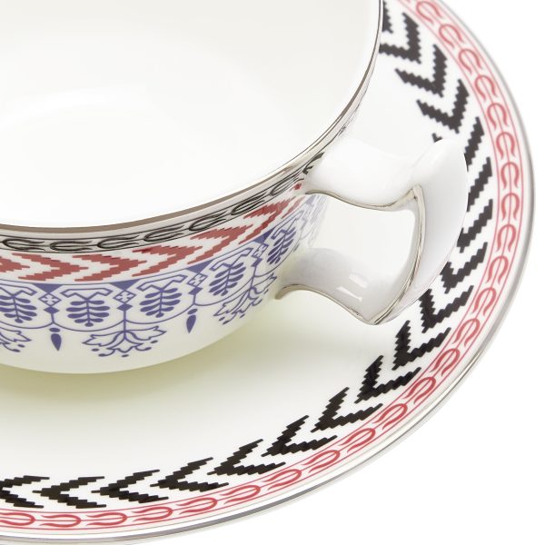 Festive Tea Cup and Saucer Online Hot Sale