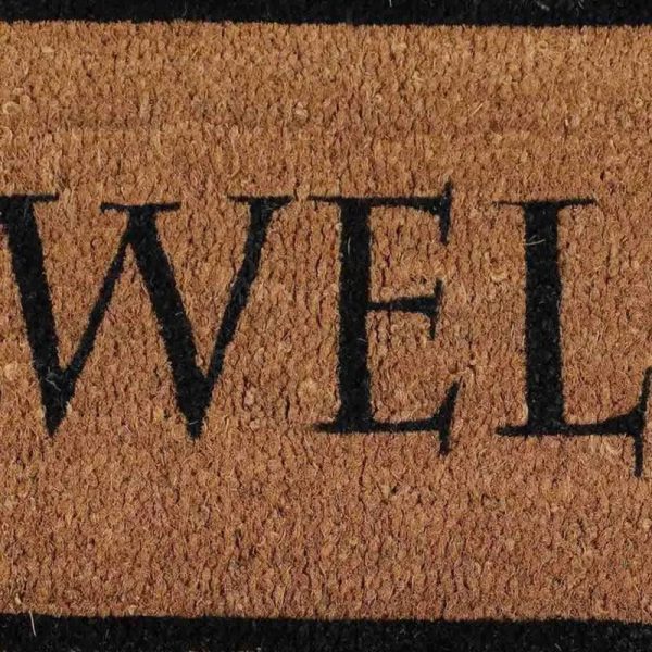 Welcome Printed Rubber Coir Door Mat | Multiple Designs Fashion