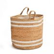 Braided Jute Cotton Basket | 12 Inches Online