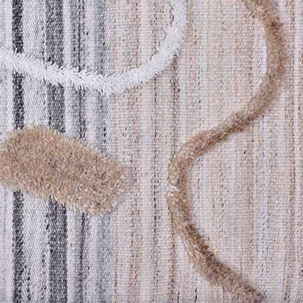 Grey Natalia Polyethylene Carpet | 4 x 6 ft Online Sale