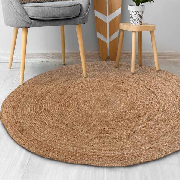 Cleo Round Jute Rug | Multiple Sizes Online Hot Sale