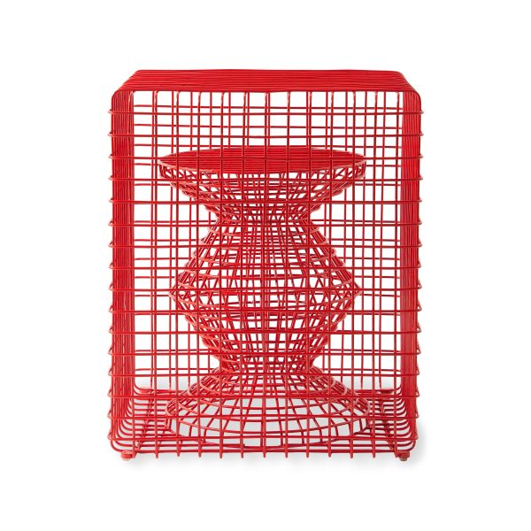 Zig Zag Wire Stool For Discount