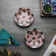 Hand Painted Ceramic Deep Pasta Plates | Set of 2 | 7 Inches Online Sale