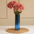 Blue Cylindrical Vase For Discount