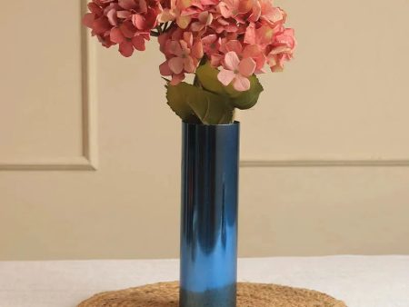 Blue Cylindrical Vase For Discount