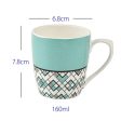 Seamless Square Pattern Fine Bone China Tea Cups | 160ML | Set of 6 Cheap