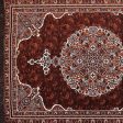 Floral Ethnic Velvet Touch Abstract Chenille Carpet | 7 x 5 Feet Online Sale