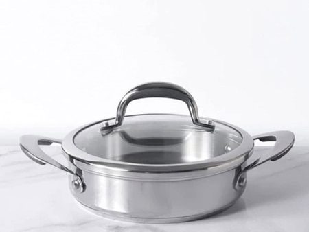 Meyer Stainless Steel Sauteuse | Safe For All Cooktops | 1.56 ltr , 2.91 ltr , 4.77 ltr Cheap