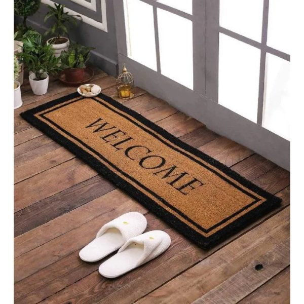 Welcome Printed Rubber Coir Door Mat | Multiple Designs Fashion