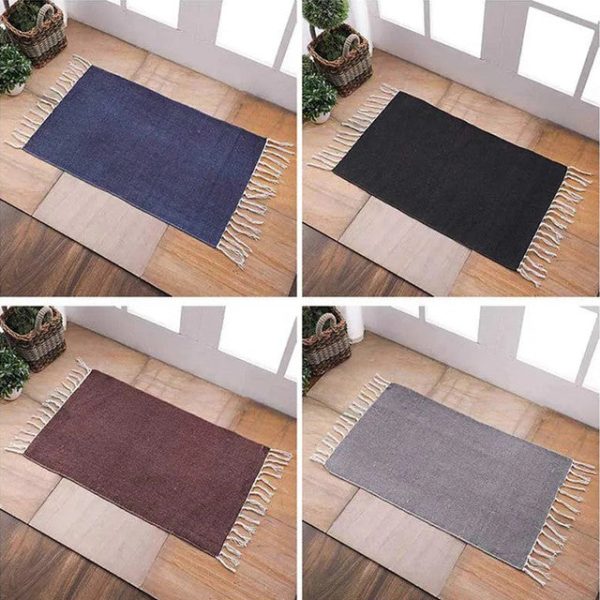 Plain Cotton Dhurrie | Floormat | Set of 4 | 30x18  Inches Online