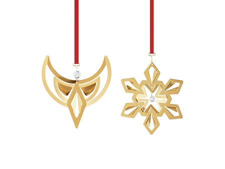 2024 Holiday Angel and Snowflake Ornament Set on Sale