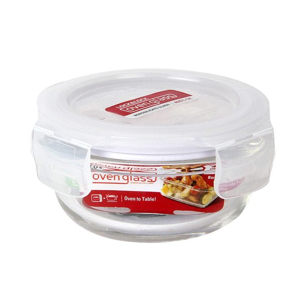 Oven Glass Round Airtight Food Storage Container | 130ml, 380ml, 650ml, 950ml Cheap