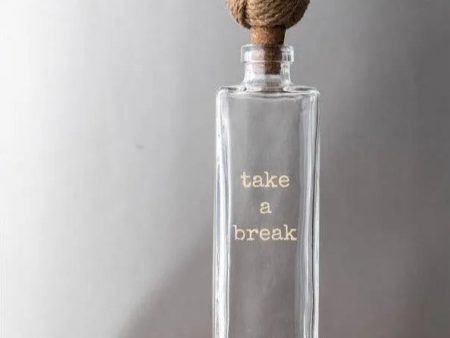 Take-a-break Glass Water Bottles | Set of 2 Sale