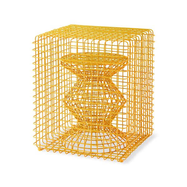 Zig Zag Wire Stool For Discount