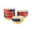 Hand Painted Ceramic Bowl Set | Set of 6 | 4 x 2 inches Discount